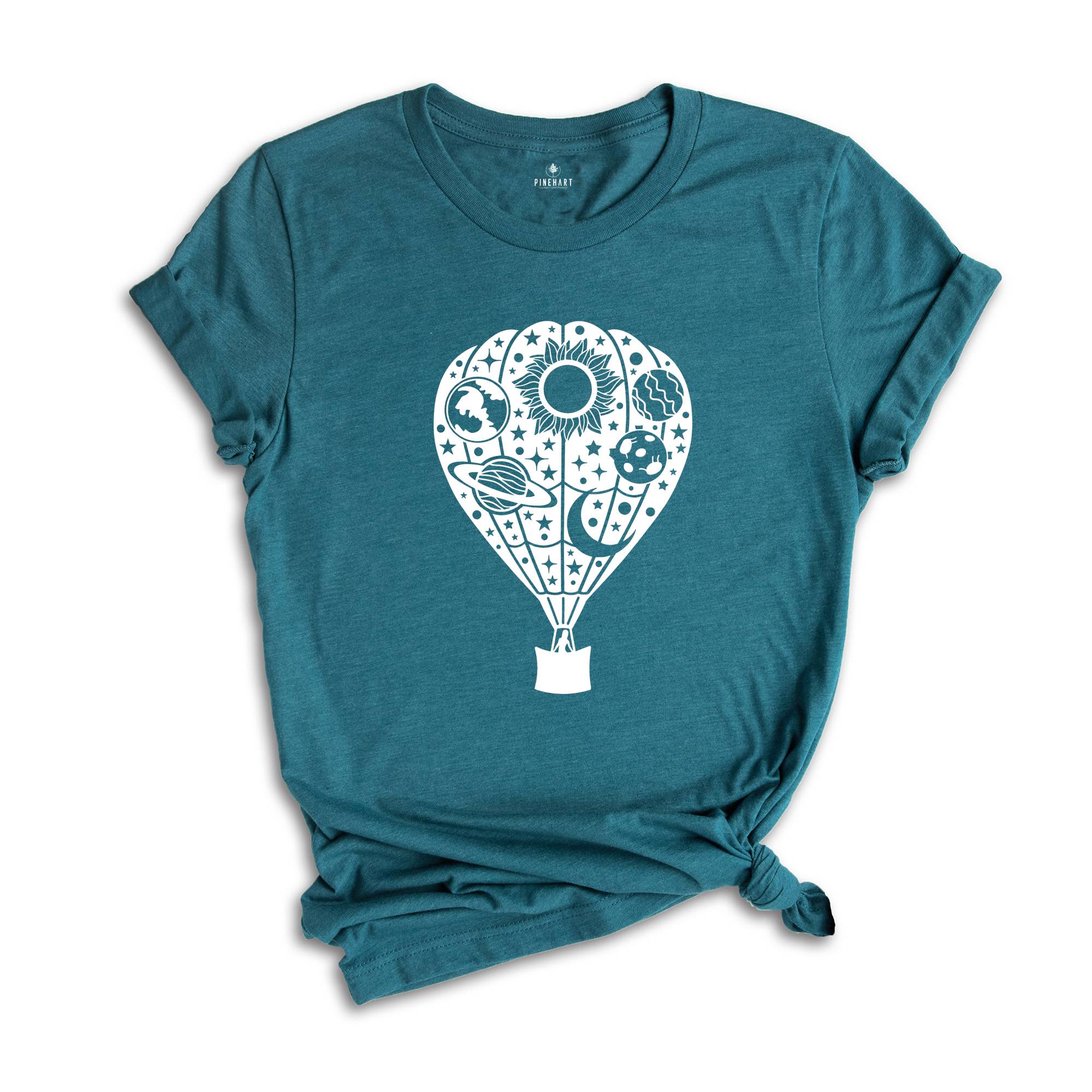 Hot Air Balloon T-Shirt, Art T-Shirt, Travel Lover T-Shirt, Explorer T-Shirt, Balloon Lover T-Shirt, Traveler T-Shirt, Flying Balloon Shirt