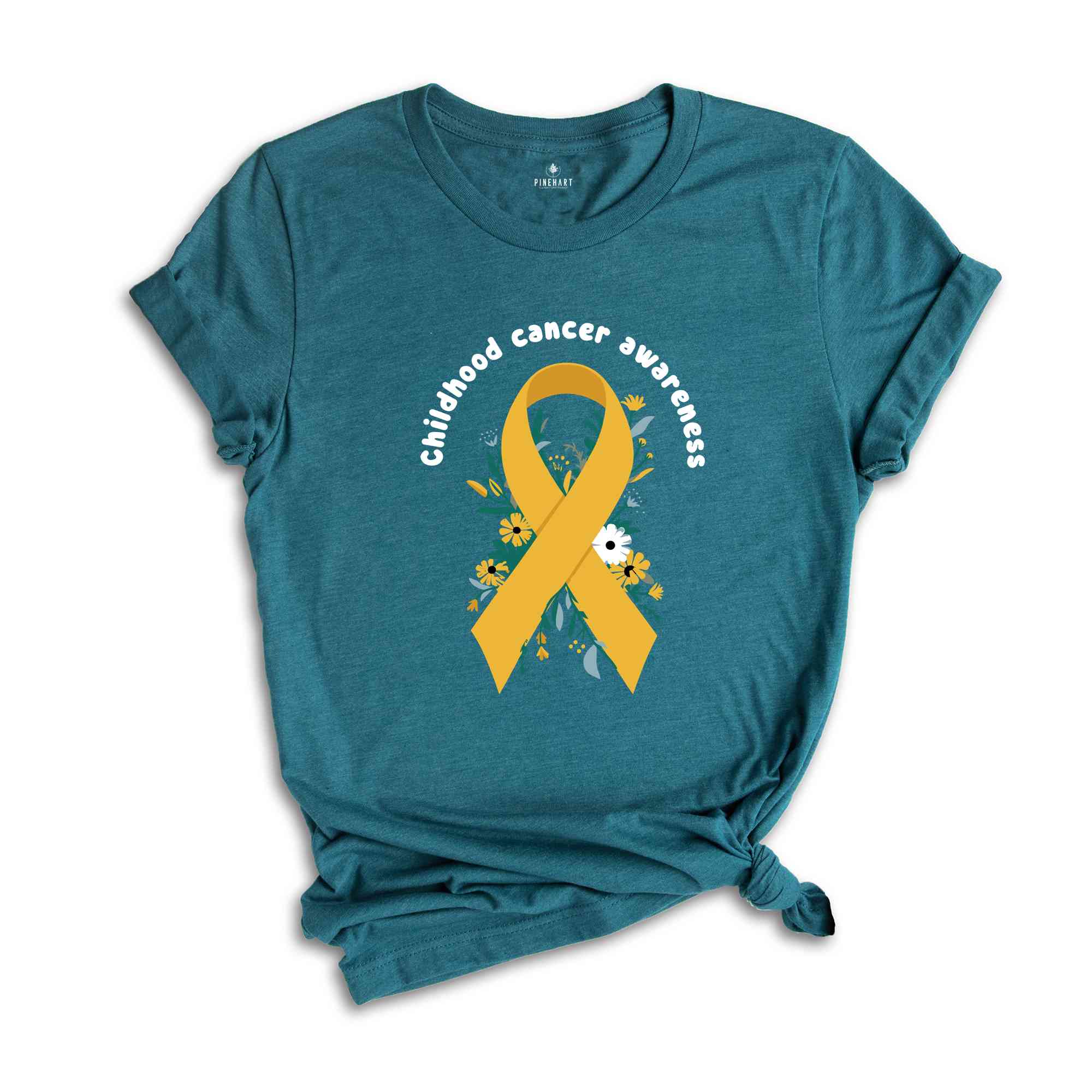 Childhood Cancer Awareness Shirt, Childhood Cancer Support Shirt, Childhood Cancer Shirt, Gold Awareness Ribbon Shirt