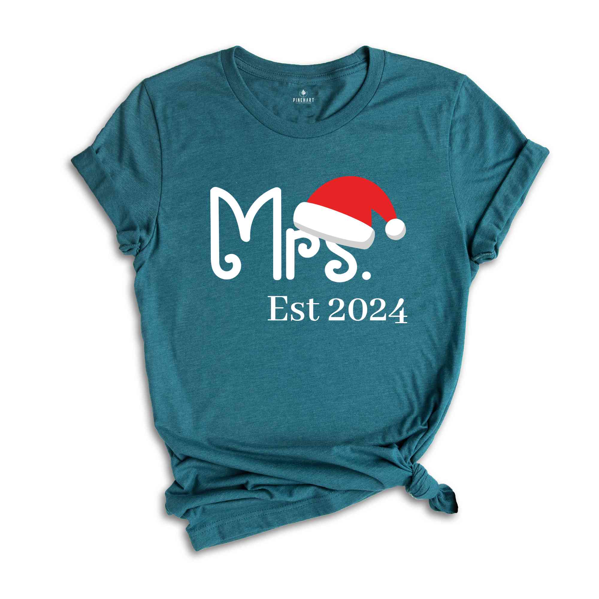 Mr And Mrs Matching Christmas Couple Shirt, Hubby Wifey Shirt, Bride And Groom Shirt, Newlyweds Gift, Honeymoon Shirt, First Christmas Gift