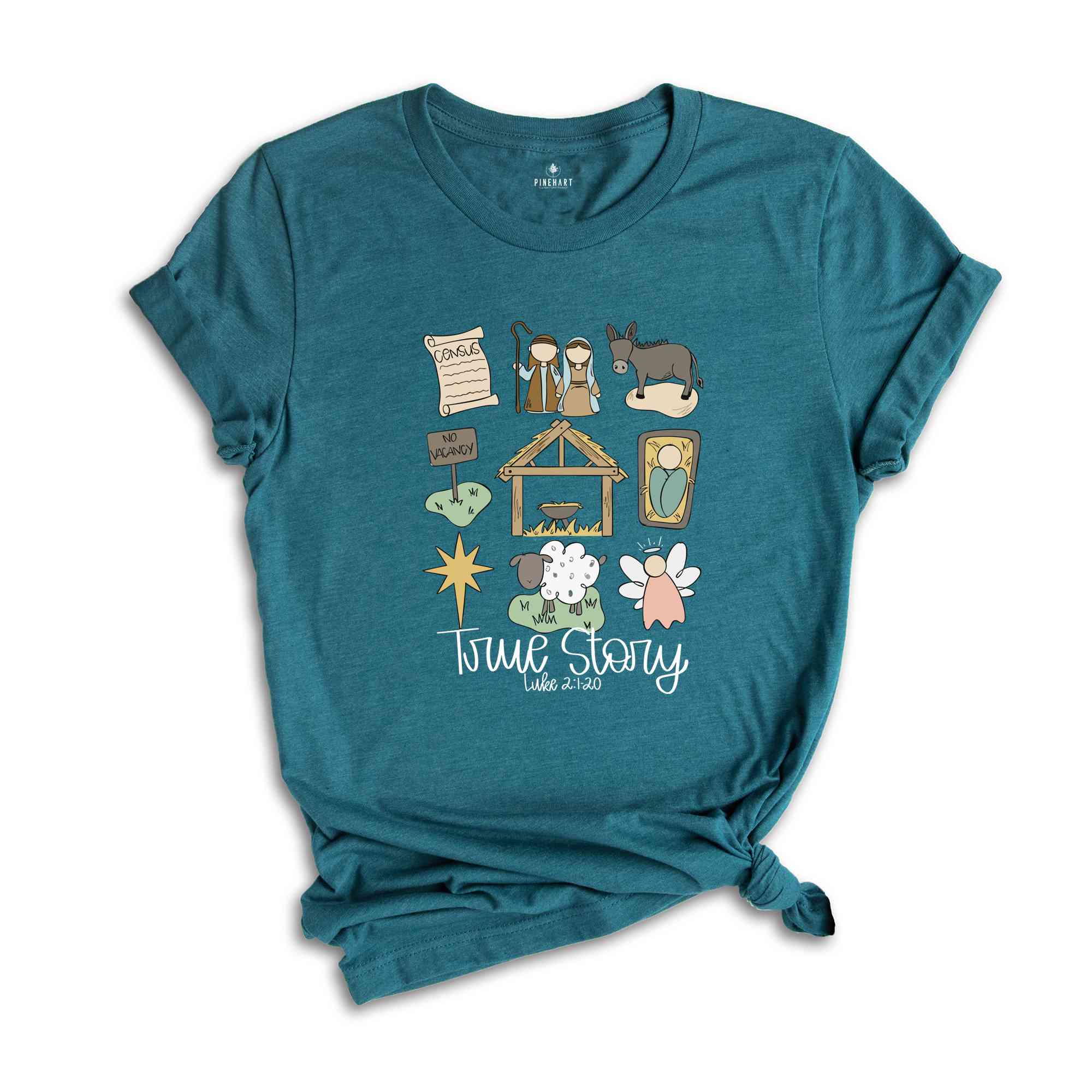 True Story Shirt, Faith Christmas Shirt, Nativity Story Shirt, Religious Christmas, Baby Jesus Shirt, Holly Night Shirt