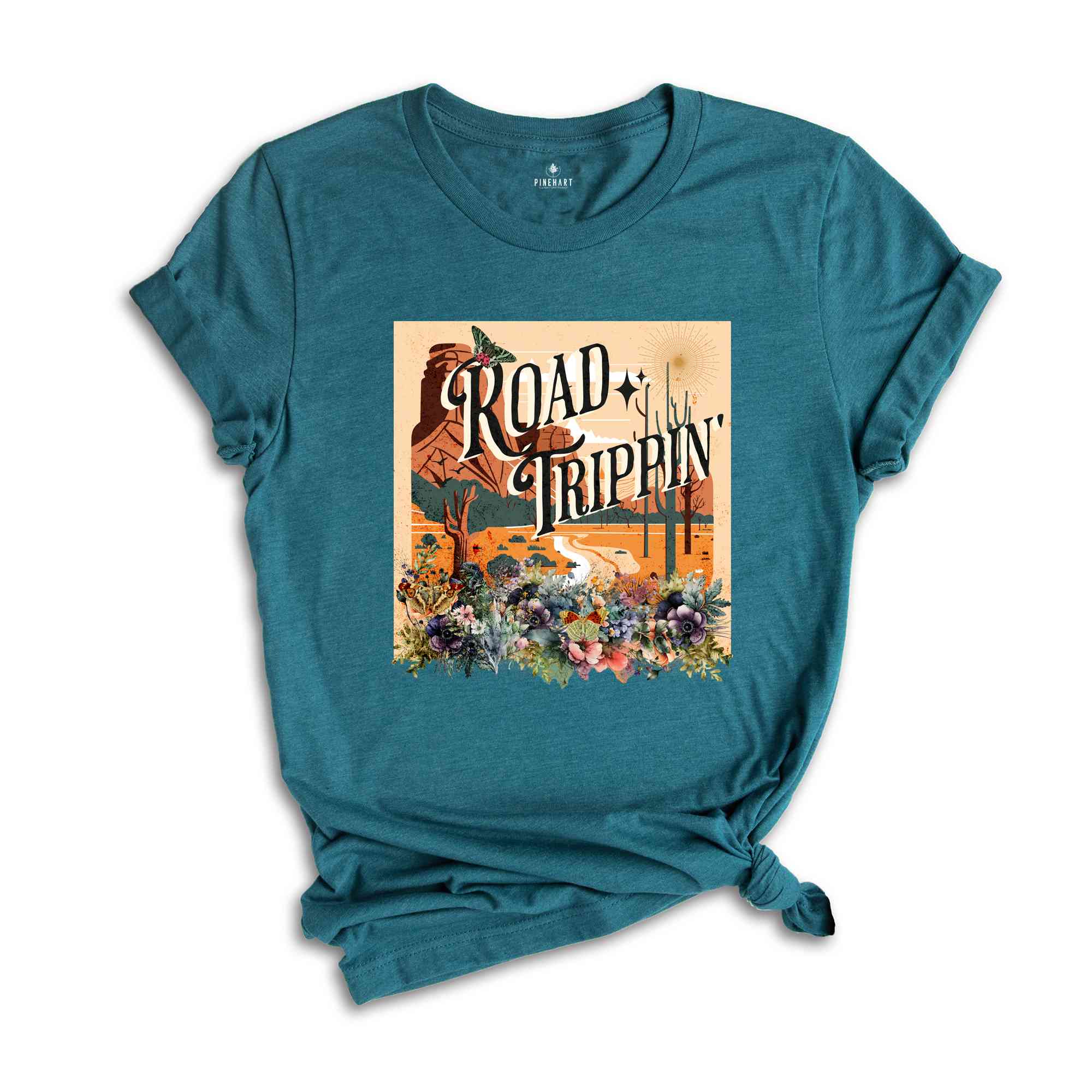 Road Trippin Shirt, Floral Road Trip Shirt, Vacation Shirt, Cute Vacation Shirt, Road Trip Shirt, Traveler Gift, Travel Shirt, Adventure Tee