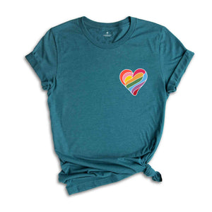 Pocket Lgbtq Heart Shirt, Pride Month Shirt, Pride Shirt, LGBTQ Shirt, Lgbtq Gift Shirt, Lesbian Shirt, Proud Mom Shirt, Lesbian Shirt