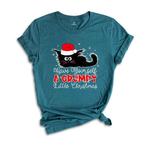 Holiday Attitude, Grumpy Cat Christmas Gift Shirt