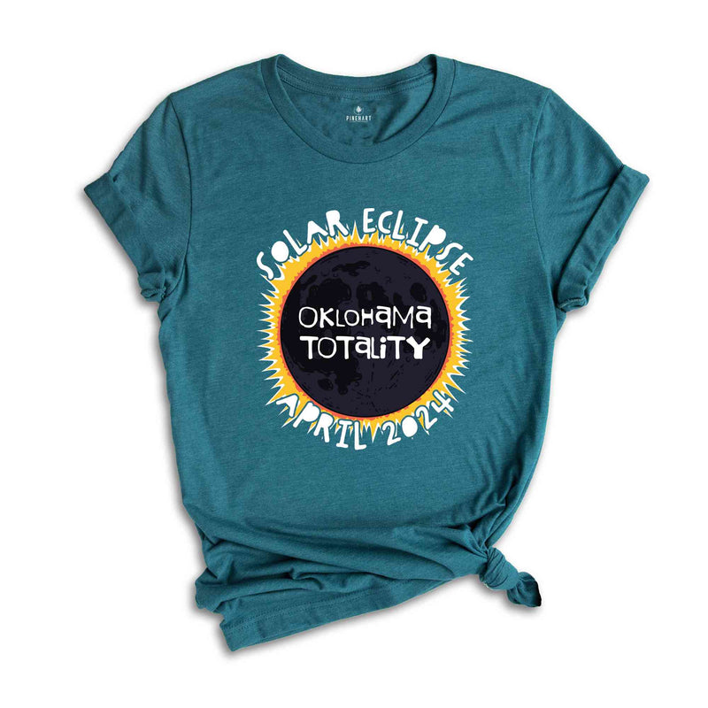 Oklahoma Totality Shirt, Oklahoma Total Solar Eclipse Shirt, Celestial Shirt, Eclipse Event 2024 Shirt, April 8th 2024