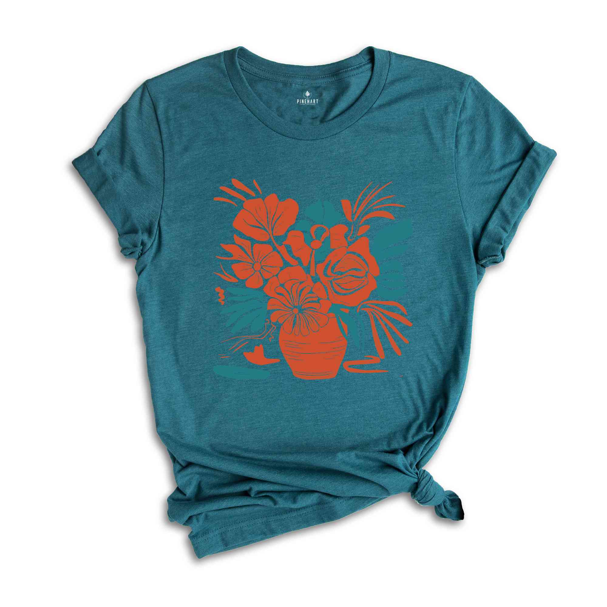 Boho Flowers Tee, Abstract Flowers, Boho Flowers, Abstract Daisies Tee, Floral Tshirt, Flower Lovers Tee