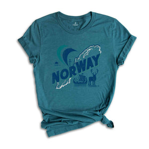 Retro Norway Shirt, Norway Travel Shirt, Country Travel Shirt, Shirt For Traveler, Travel Lover Gift, Travel Tee, Trip Shirt