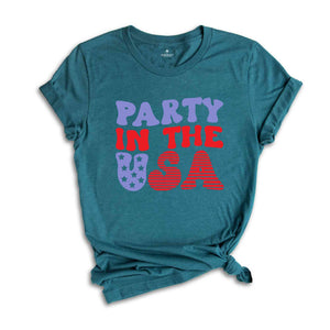 Party in USA Shirt, 4th Of July Shirt, American Flag Shirt, Independence Day Shirt, Womens 4th Shirt