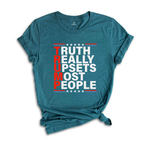 Truth Reality Upsets Most People Shirt, Election Shirt, Trump 2024, Vote For Trump Shirt, Election Day Apparel