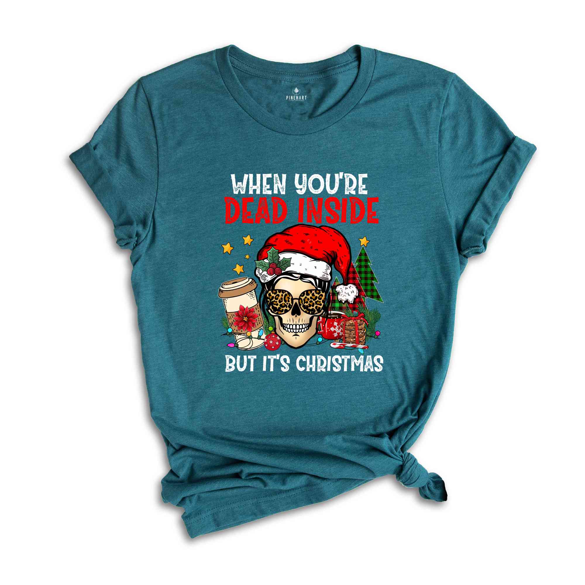 When You're Dead Inside But It's Christmas Shirt, Christmas Party Shirt, Christmas Skeleton Shirt, Xmas Gift, Funny Christmas Shirt