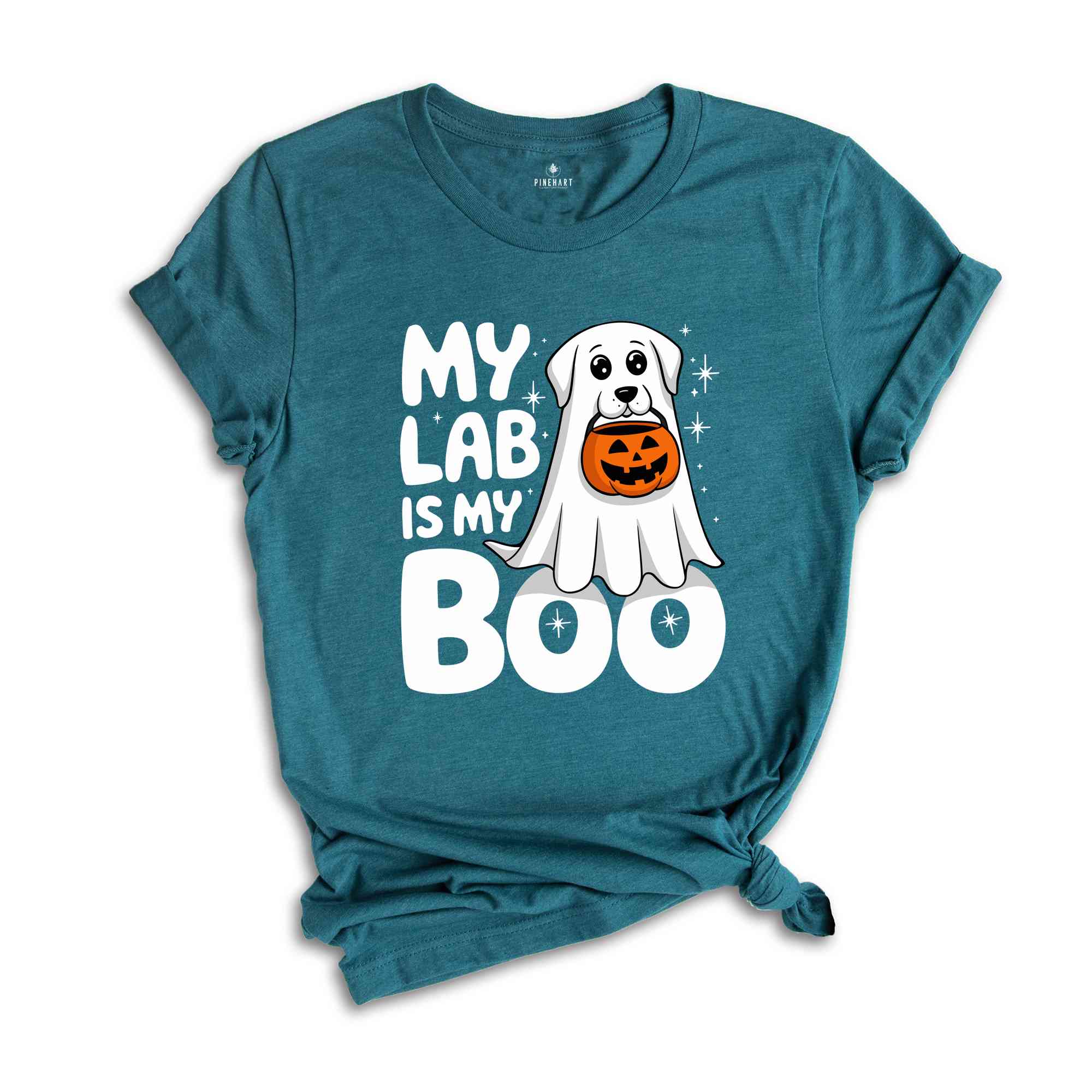 My Lab Is My Boo Shirt, Ghost Dog Halloween Tee, Lab Mom Shirt, Retro Halloween Shirt, Mama Gift for Dog Lover, Dog Mama Shirt