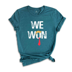 We Won Shirt, Trump Shirt, Trump 2024 Shirt, Winner President Trump Shirt, Republican Party Shirt, MAGA Shirt, Funny Trump Shirt