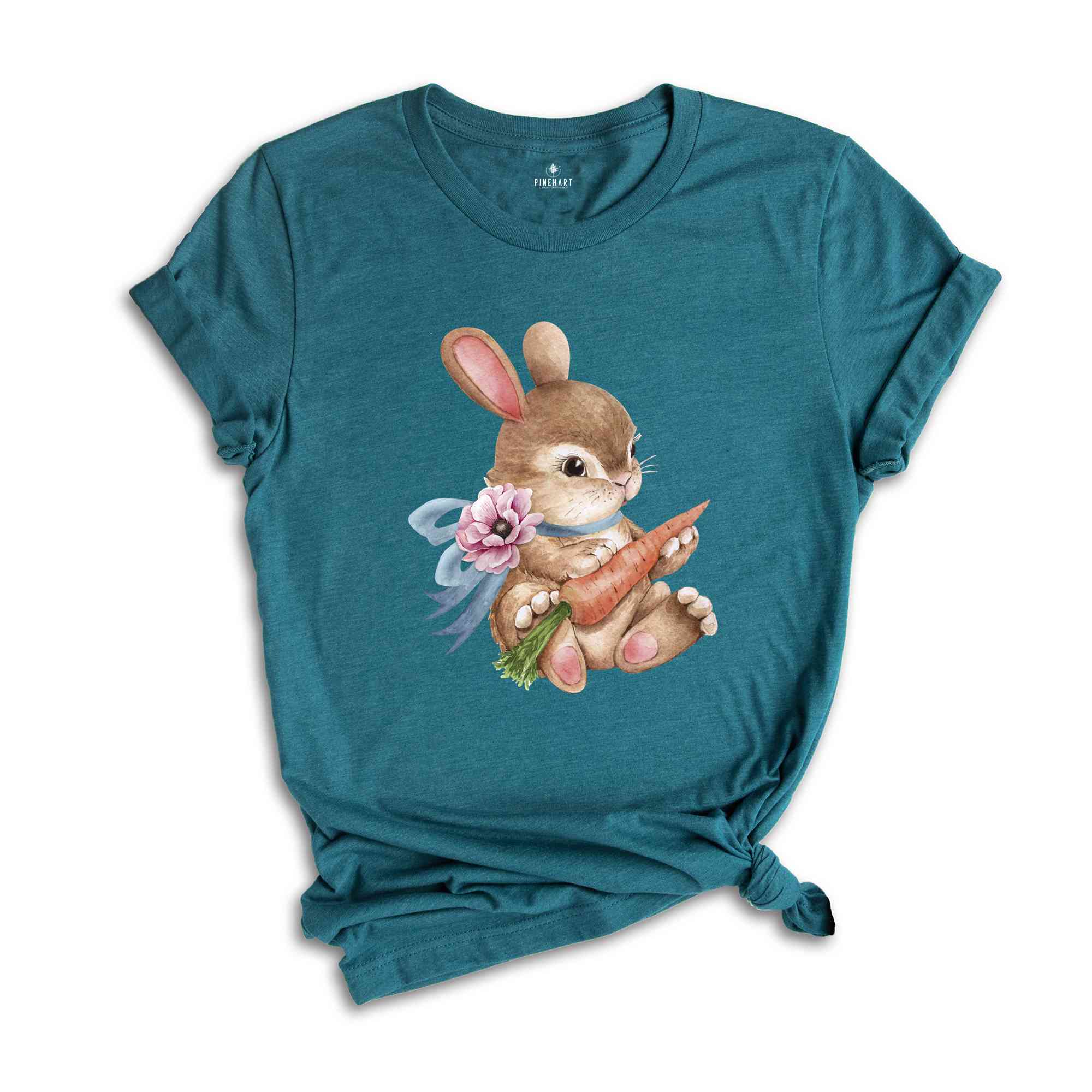 Baby Bunny Easter Carrot Shirt, Cute Bunny T-Shirt, Rabbit Shirt, Rabbit Lover Gift, Cute Easter Tee, Bunny Lover Gift