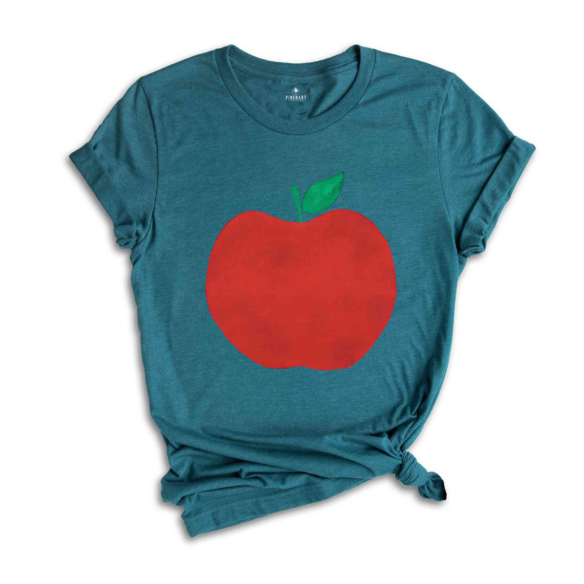 Personalized Name Apple Shirt, Apple Clipart Shirt, Custom Name Shirt, Gift For Girlfriend, Women Personalized Shirt