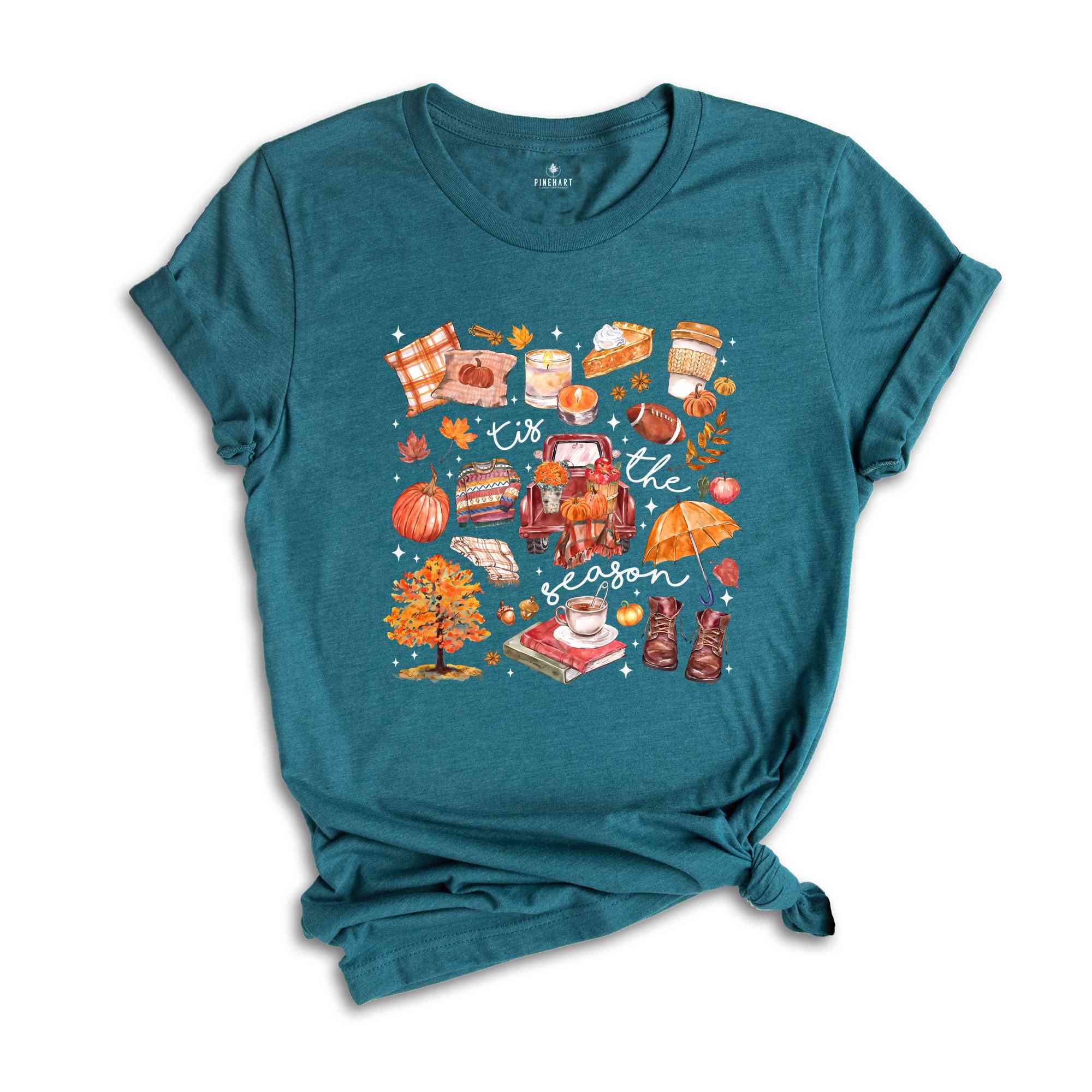 Tis The Season Shirt, Retro Fall Shirt, Autumn Shirt, Thanksgiving Shirt, Fall Vibes Shirt, Fall Autumn Shirt, Pumpkin Shirt