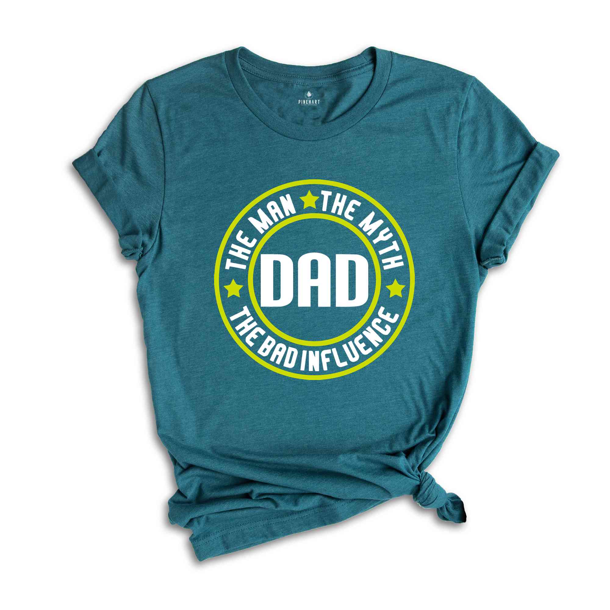 The Man The Myth The Bad Influence Dad Shirt, Funny Dad Shirt, Fathers Day Funny Shirt, Pregnancy Announcement for Dad Tee, New Dad Shirt