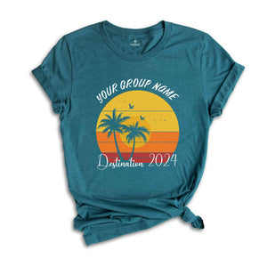 Custom Group Name Vacation Shirt, Matching Family Vacation Shirts, Custom Vacation Shirts, Custom Beach Shirts, Personalized Summer Shirt