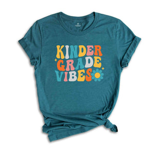 Kindergarten Vibes Shirt, Back To School Shirt, Cute Back To School Shirt, Elementary School, Teacher Student Back To School Gift