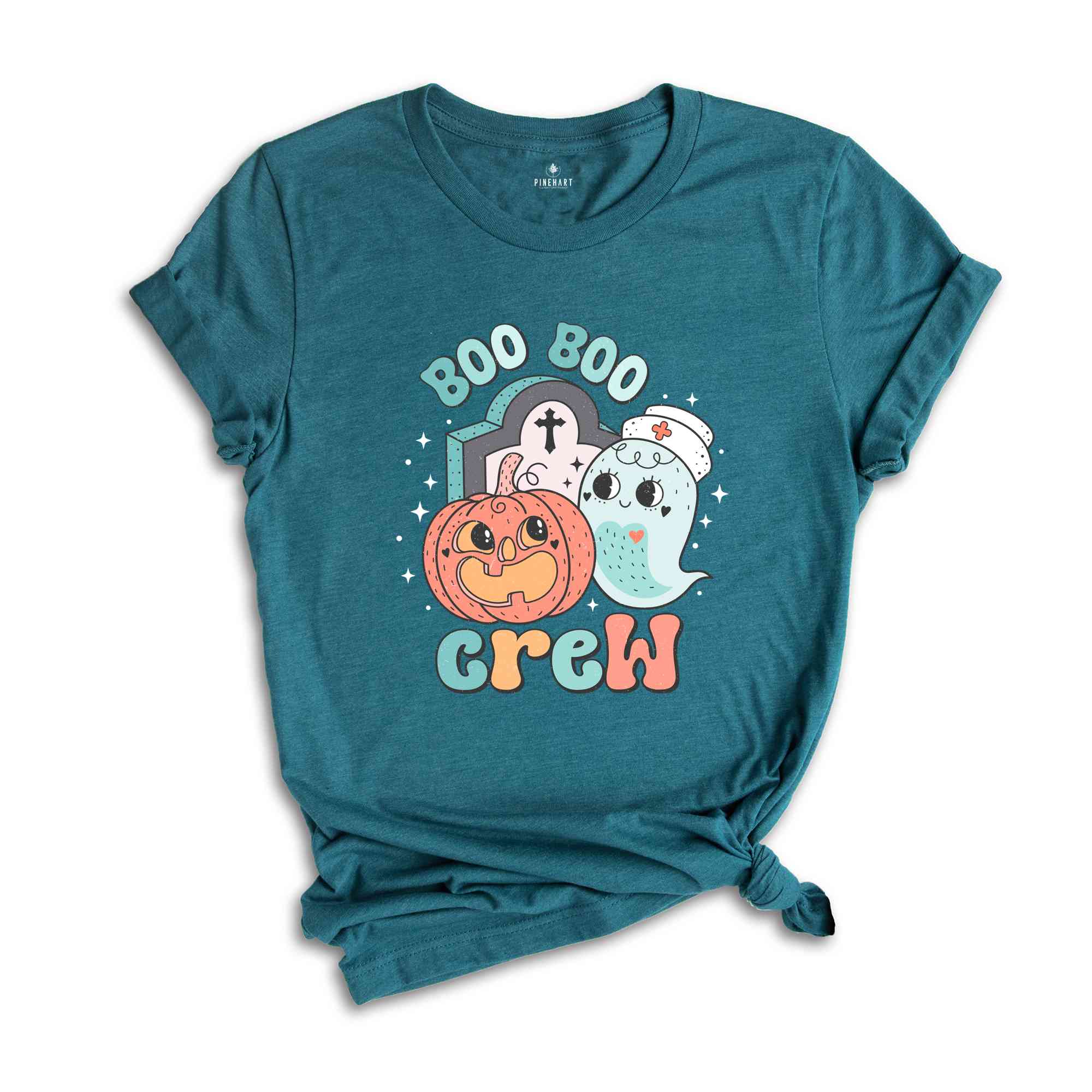 Boo Boo Crew Shirt, Halloween Shirt, Spooky Pumpkin Shirt, Halloween Party Shirt, Retro Halloween Shirt