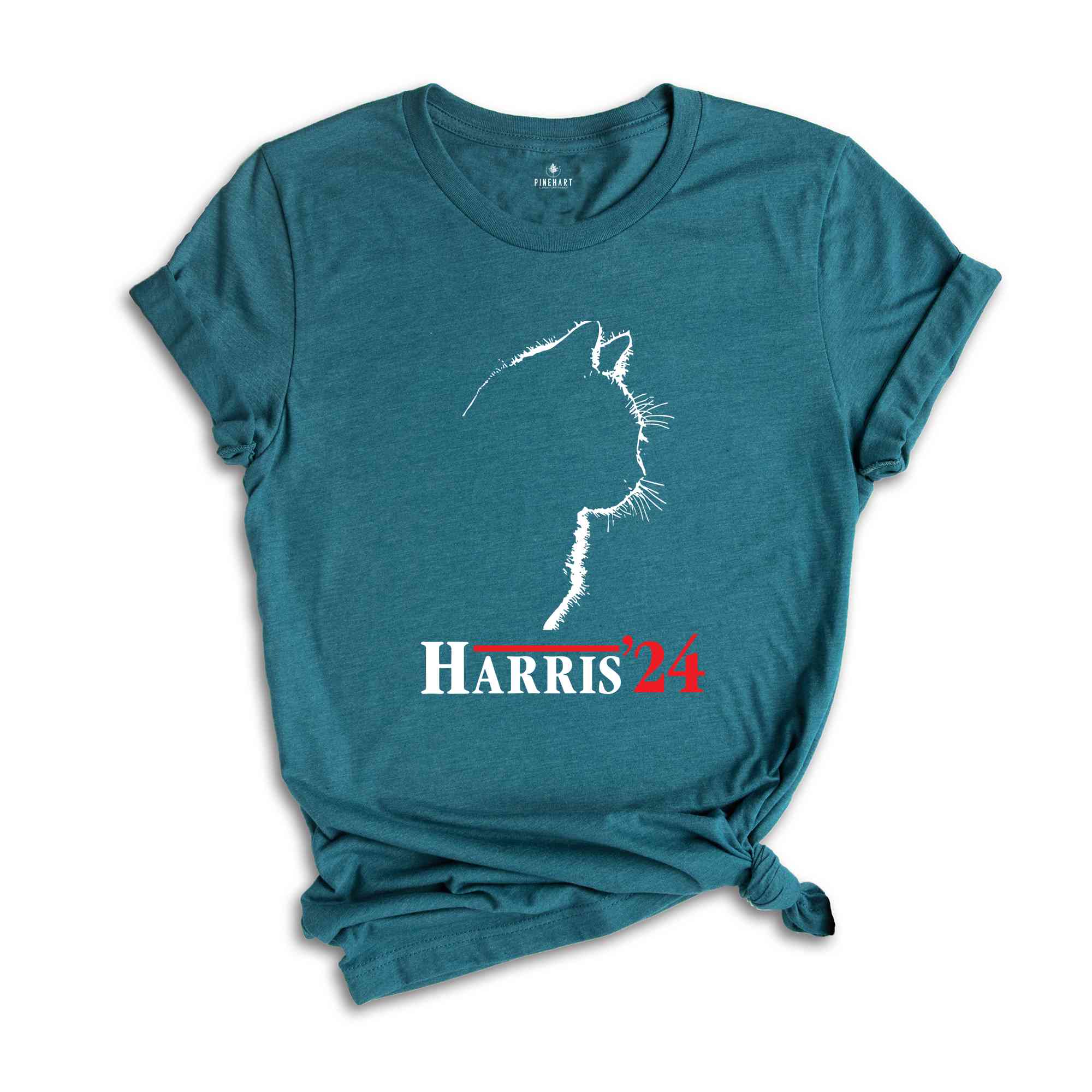 Harris 2024 Cat T-Shirt, Kamala Harris Shirt, Kamala Harris Tee, Elections Gifts, Kamala For The People Shirt