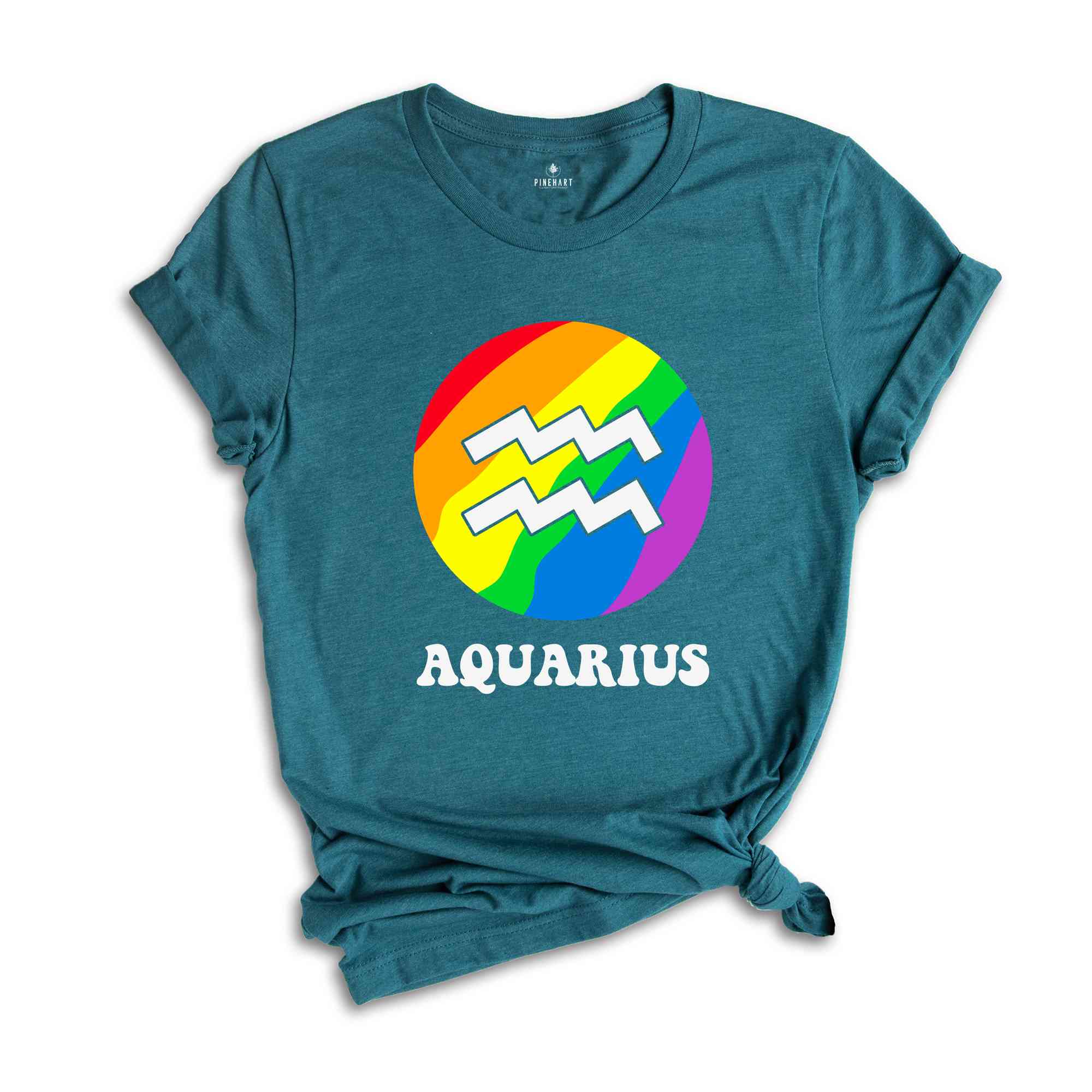 Aquarius LGBT Shirt, Zodiac Sign Shirt, Aquarius Birthday Shirt, LGBTQ Pride Shirt, Pride Month Shirt, Rainbow Shirt, Zodiac Tshirt