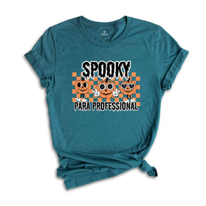 One Spooky Para Professional Halloween Shirt, Halloween Paraprofessional Shirt, Spooky Para Shirt, Ghost Paraprofessional Shirt, Pumpkin Tee