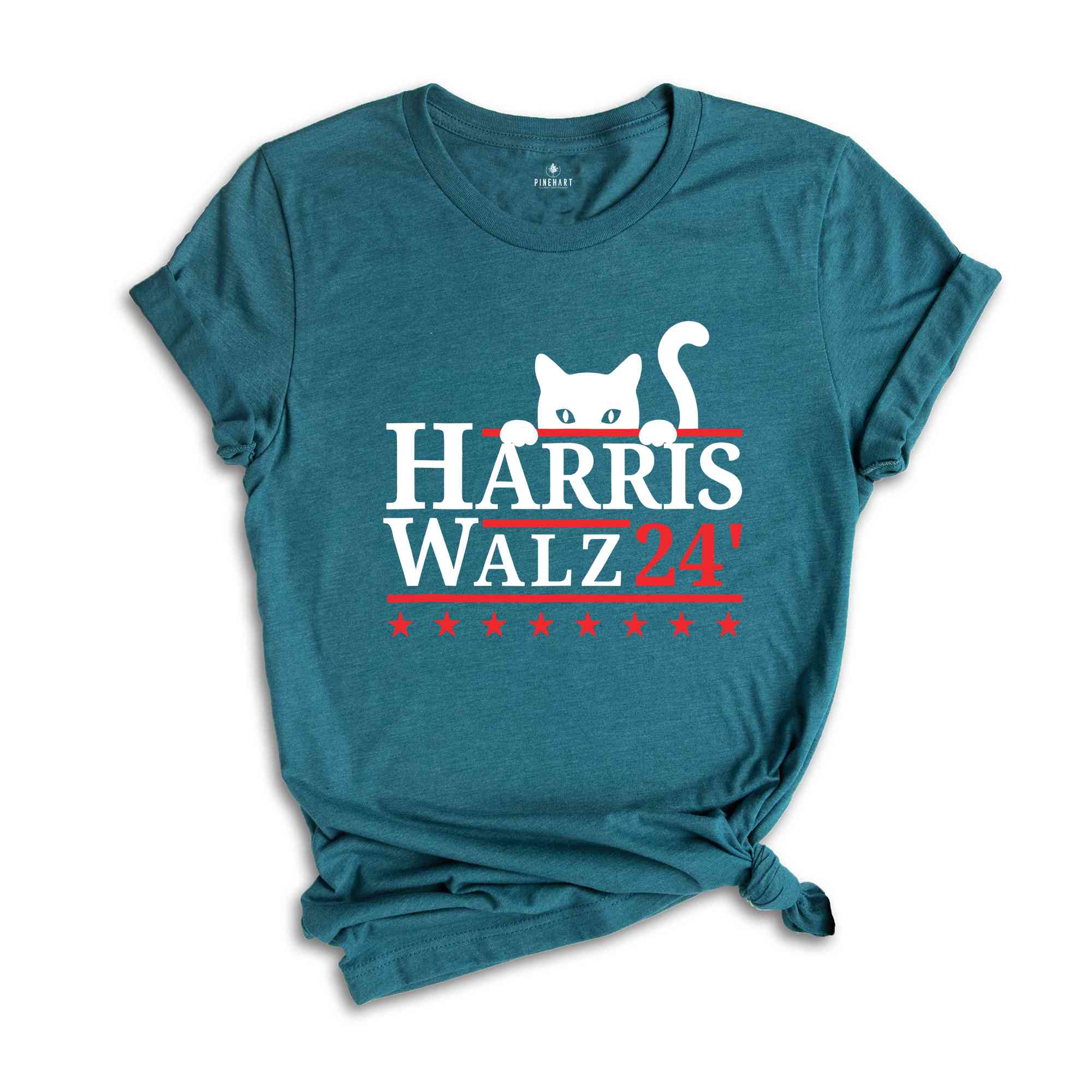 Harris Walz T-Shirt, Childless Cat Lady For Kamala Harris 2024 Tee, Kamala Harris Walz Shirt, Democrat Gifts For Kamala Supporters