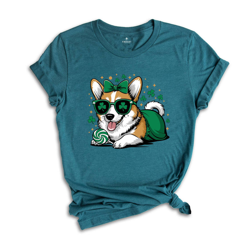 Corgi St Pattys Shirt, Dog Shirt, Mom Wife Shirt, St Patrick Days Shirt, Dog Lovers Shirt, Cute Mom Shirt, Animal Shirt