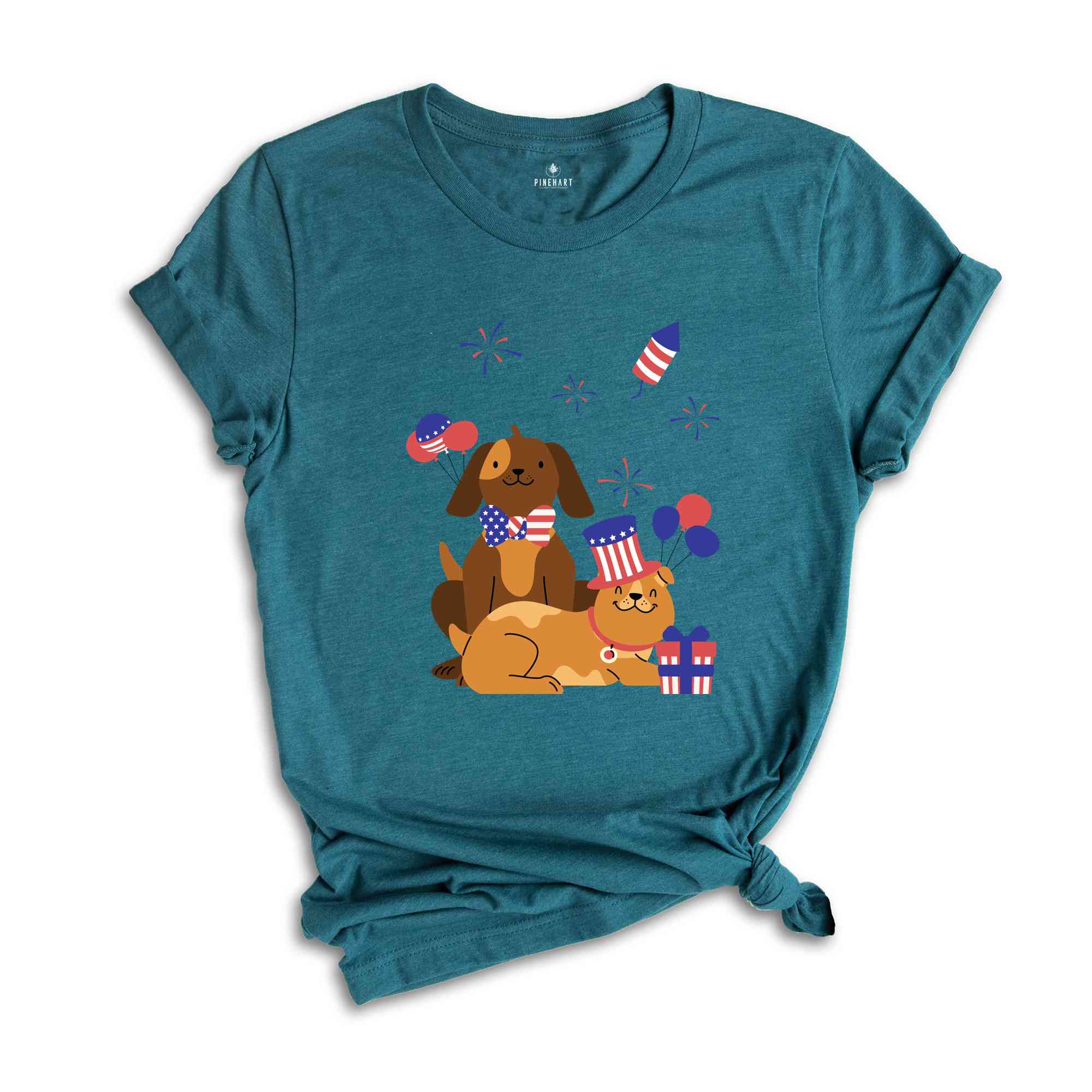 Dogs Fourth Of July Shirt, Fourth Of July Shirt, Funny 4th Of July Shirt, USA Celebration Shirt, Red White And Blue Shirt, Retro USA Shirt