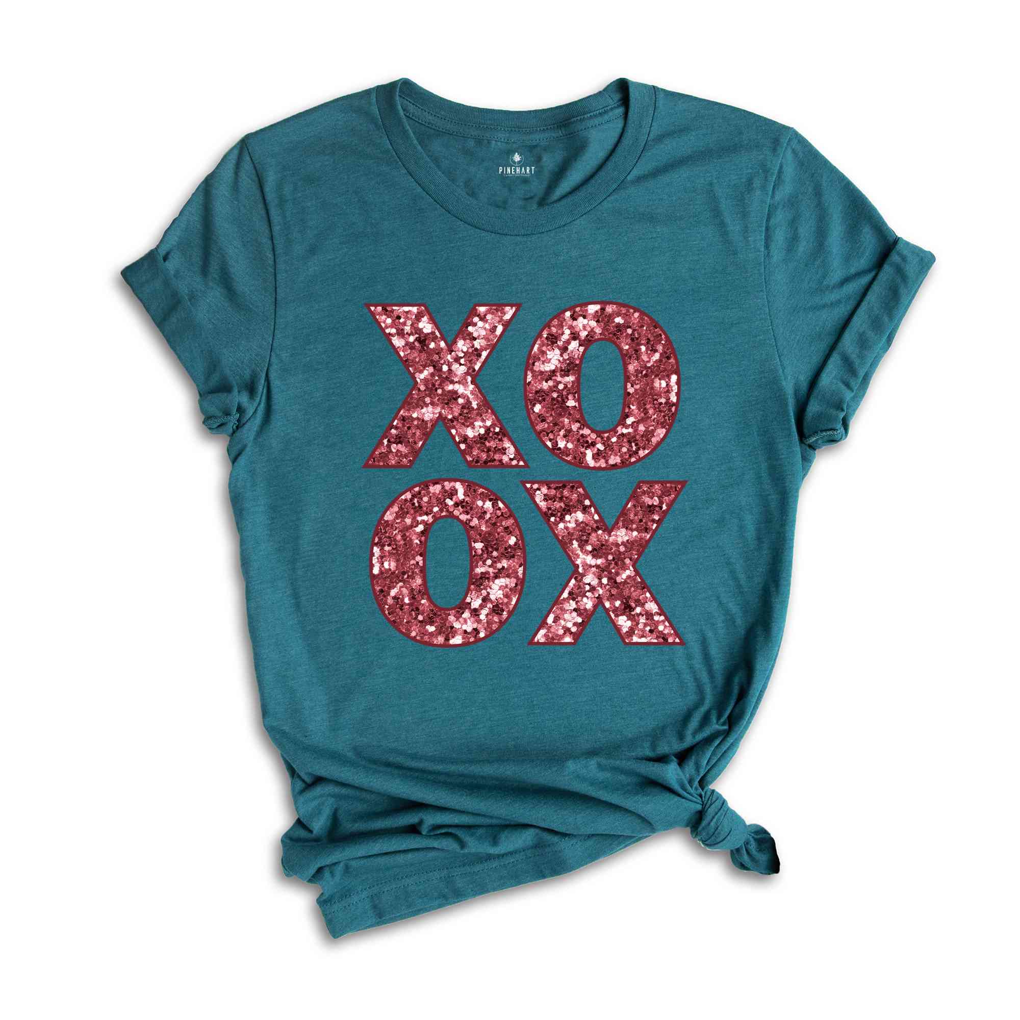 XOXO Shirt, Pink XOXO Shirt, Valentines Day Shirt, Cute Valentines Day Shirt, Valentines Day, Glitter Shirt