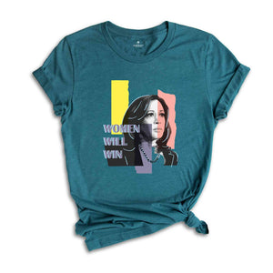 Women Will Win Shirt, Kamala Harris 24 For The People Shirt, President Kamala Harris 2024 Shirt, Madam President Kamala Harris Shirt