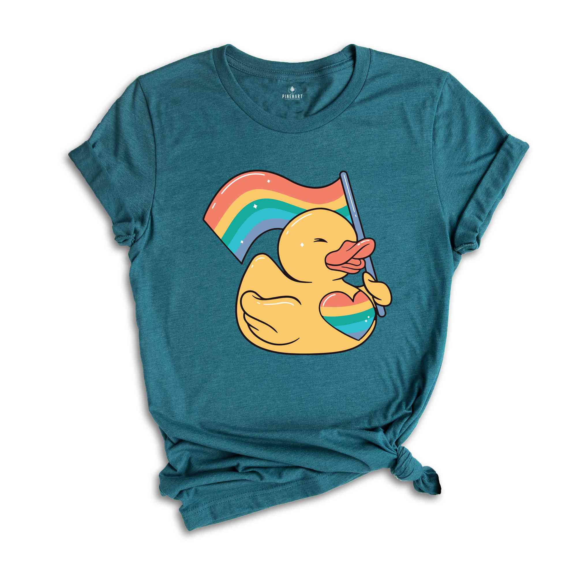 Cute Duck Shirt, Cute LGBT Shirt, LGBTQ Pride Shirt, Pride Ally Shirt, Pride Flag Shirt, Gay Shirt, Lesbian Shirt, Pride Shirt