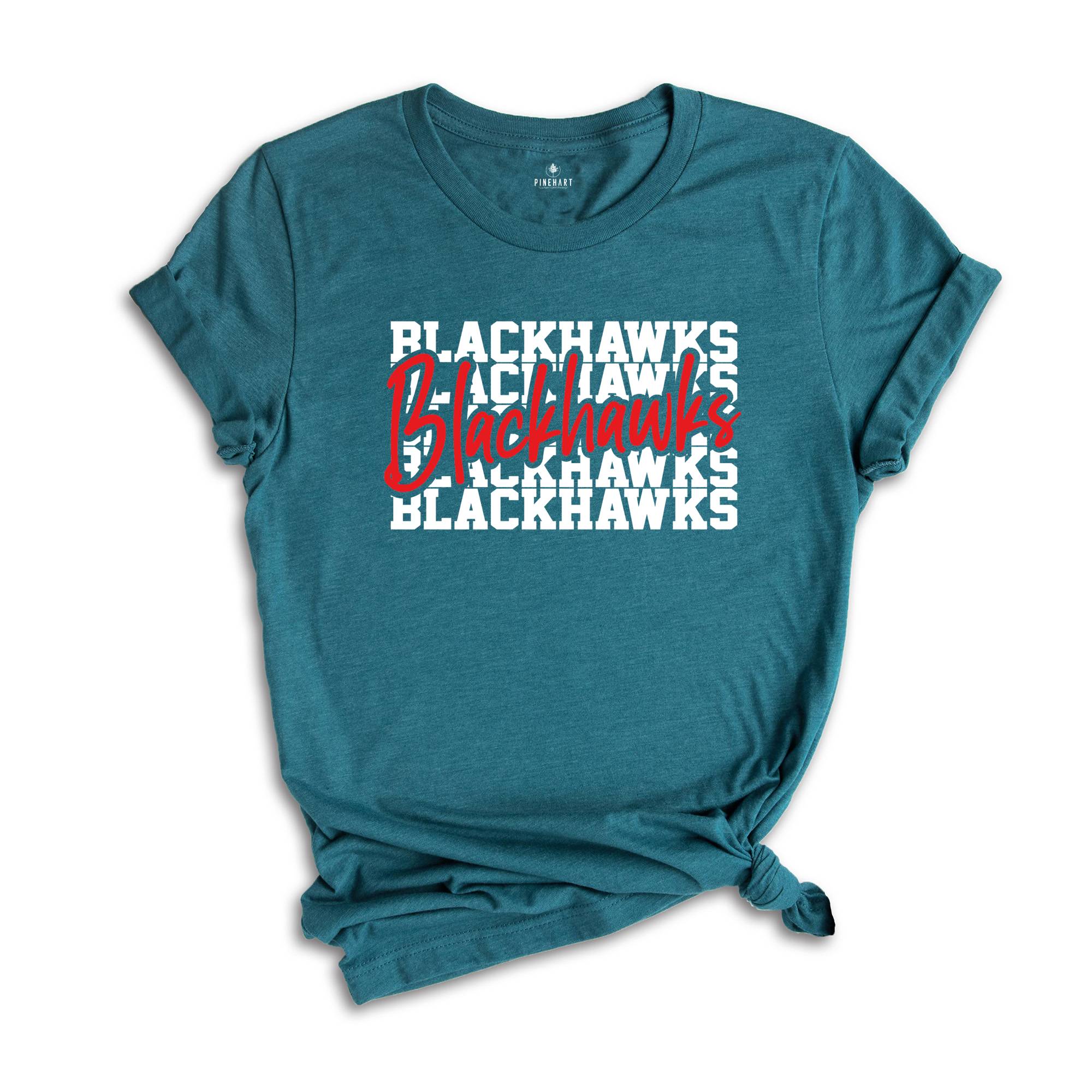 Team Mascot Shirt, Blackhawks Team Shirt, Blackhawks Team Spirit Shirt,Blackhawks Fan Shirt,Blackhawks School Shirt,Blackhawks School Spirit