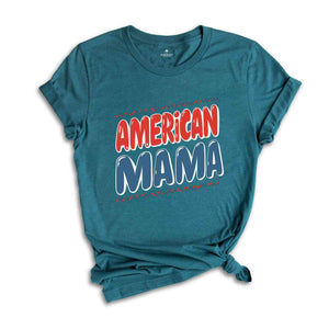 American Mama and Mini Matching Tees, Mommy and Me, Checkered 4th of july shirt, fourth of july tshirt, mommy and me 4th of july t-shirt