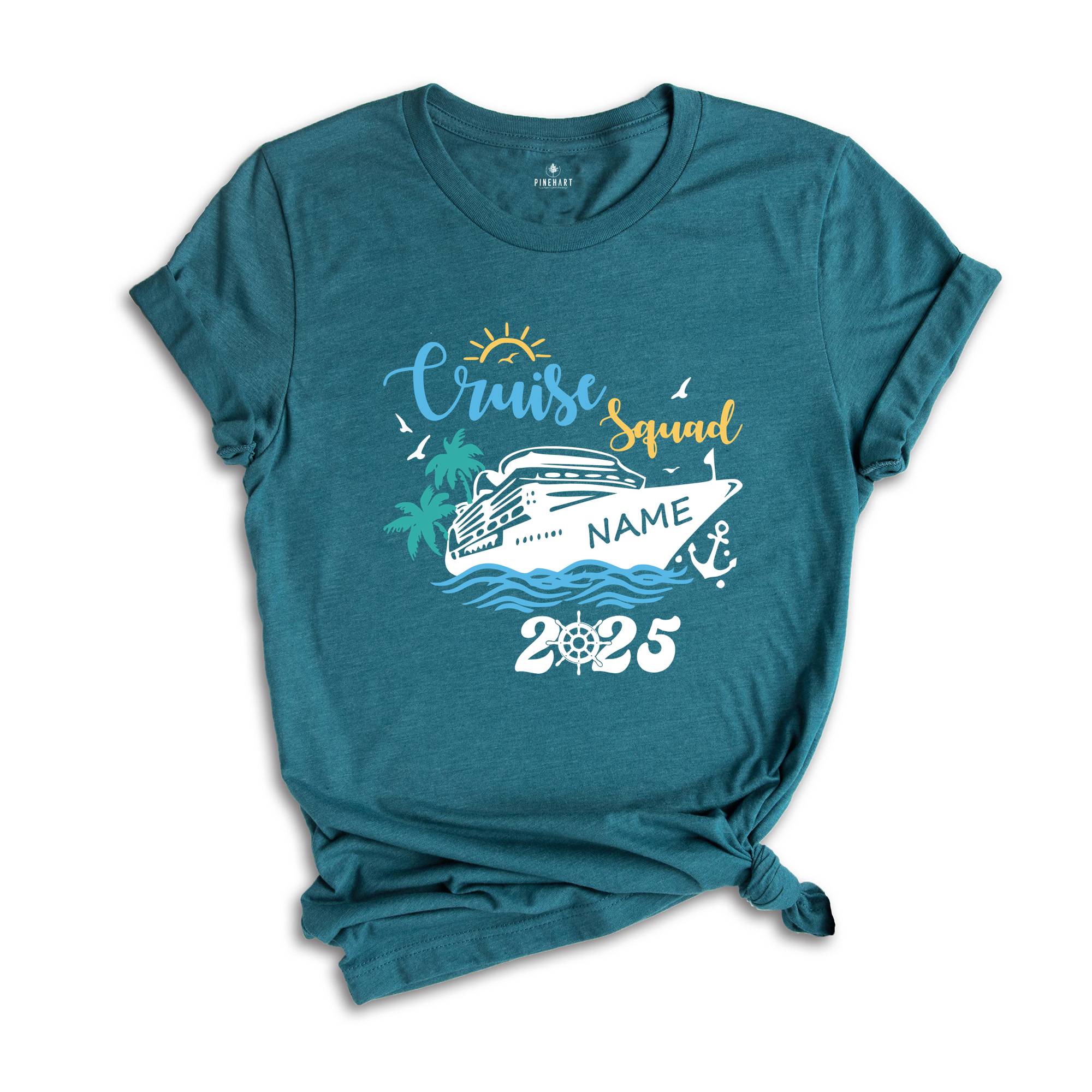 Custom Cruise Squad 2025 T-Shirt, Custom Cruise Squad Shirt, Custom Cruise Squad, Family Cruise Trip, Cruise Squad 2025