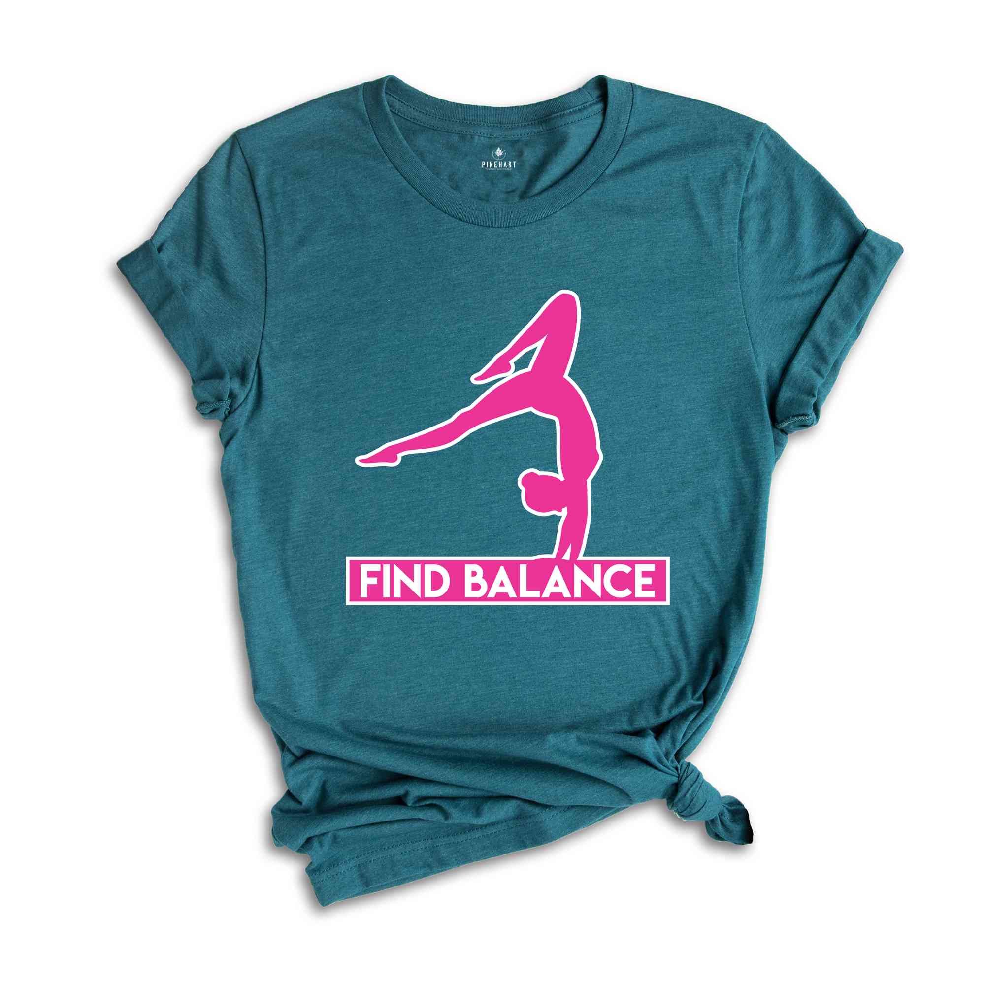 Find Balance Shirt, Yoga Inspirational Shirt, Yoga Shirt, Mindfulness Shirt, Zen Gift for Yoga, Meditation Shirt, Wellness Shirt