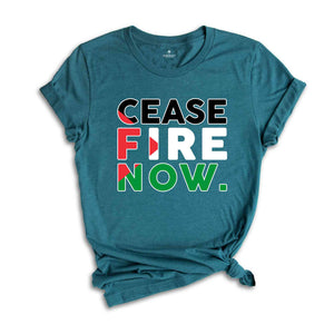 Cease Fire Now Shirt, Free Palestine Shirt, Peace Shirt, Equality Shirt, Activist Shirt, Human Rights Shirt, Social Justice Shirt