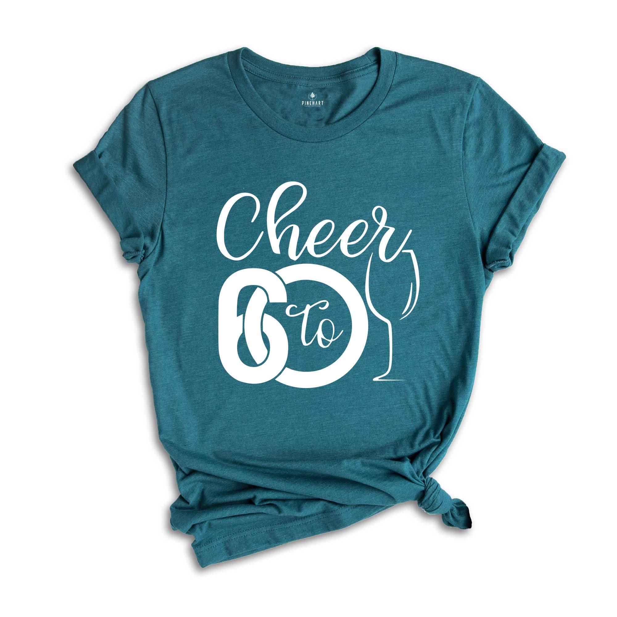 Cheer To 60th Birthday Shirt, Hello 60 T-Shirt, 1964 Birthday Tee, 60th Birthday Gift, Sixty And Fabulous, 1964 Birthday Gift