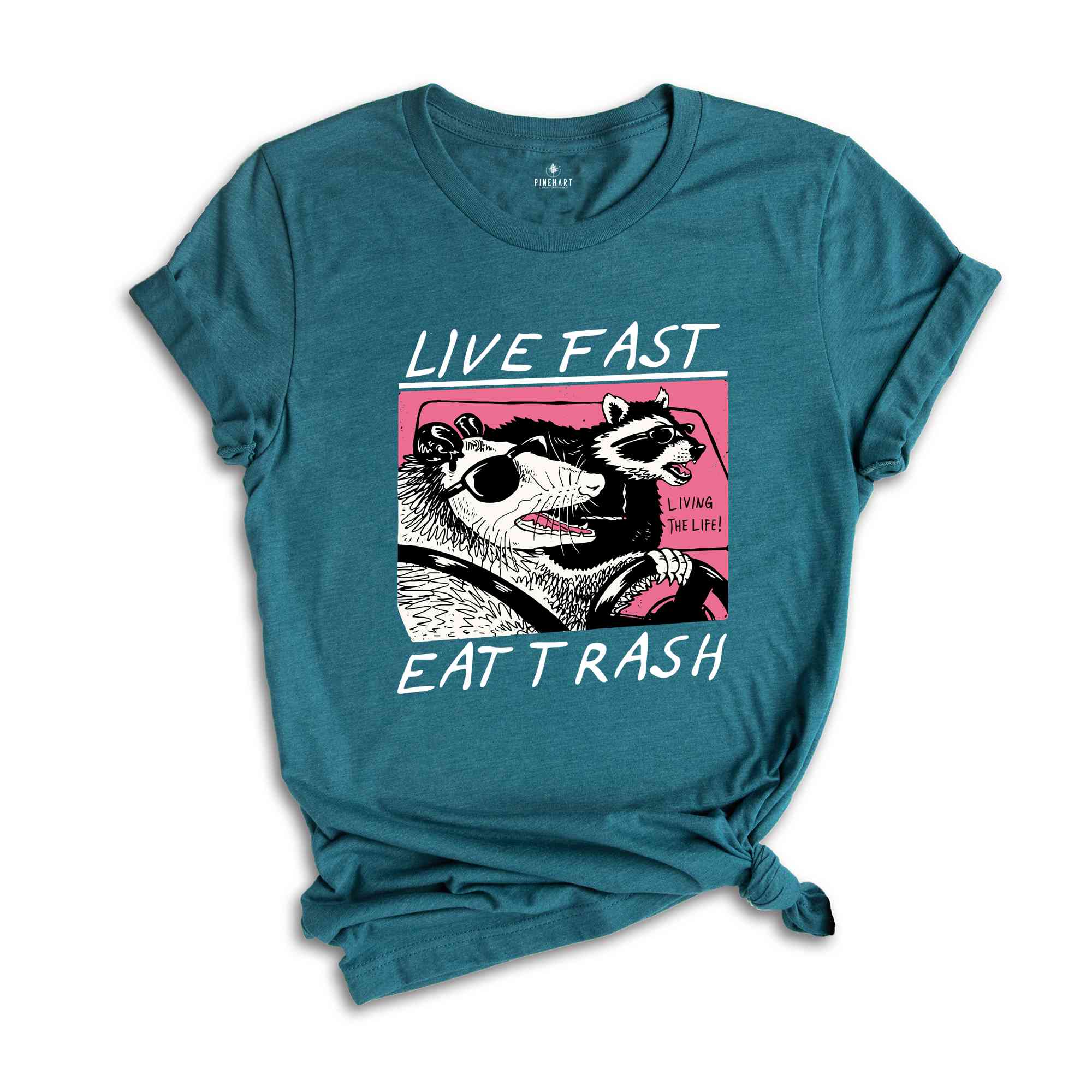 Live Fast Eat Trash Shirt, Animal Shirt, Raccoon Shirt, Funny Raccoon Meme, Funny Opossum Shirt, Funny Meme Shirt