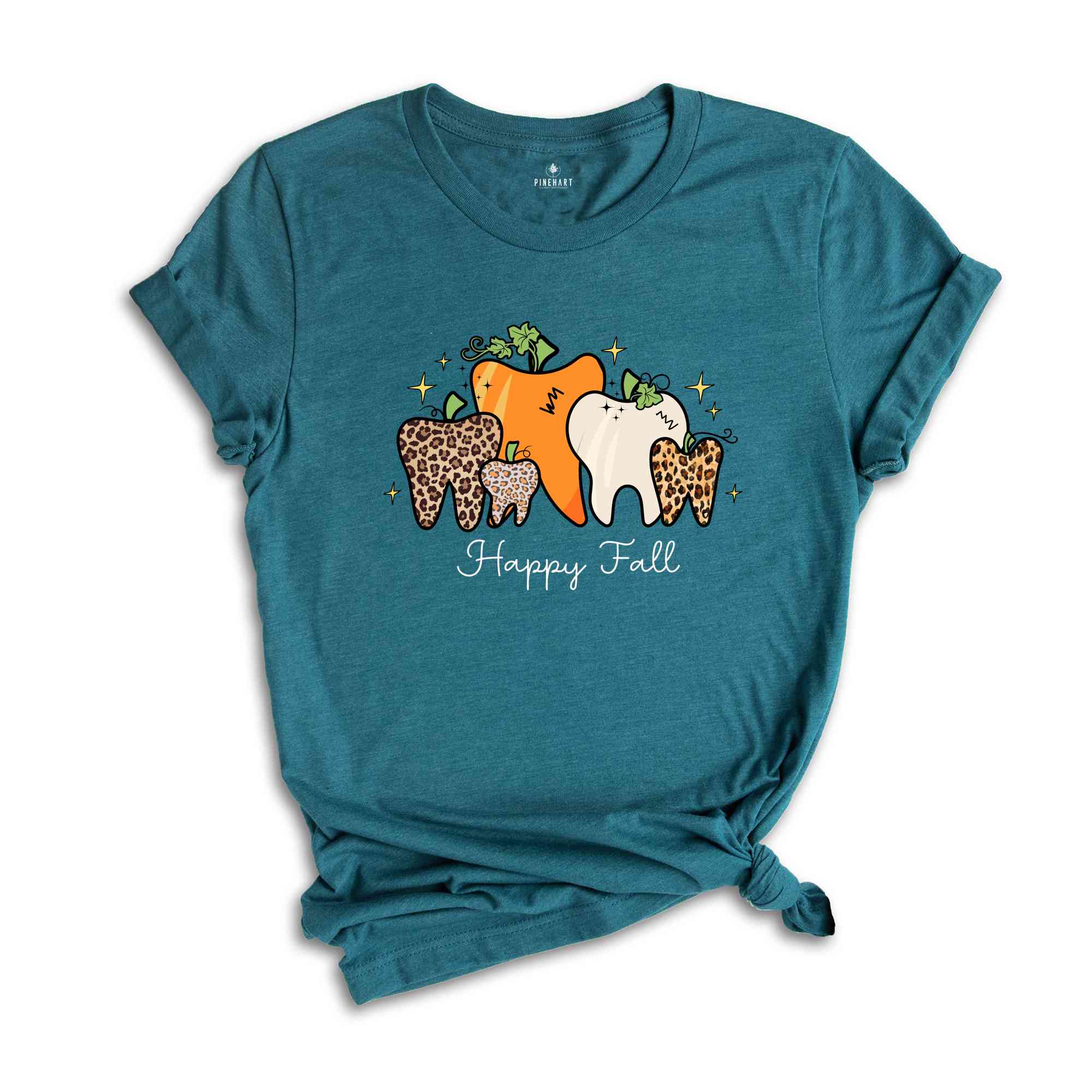 Happy Fall Dentist Shirt, Fall Shirt, Dentist Thanksgiving T-Shirt, Pumpkin Teeth Shirt, Dental Halloween Shirts, Trick Or Teeth Tee