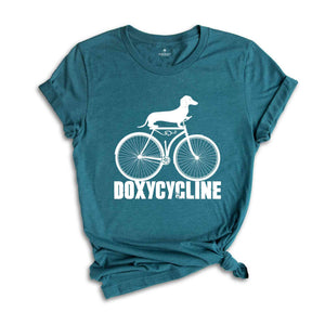 Doxycycline Pharmacy Shirt, Dachshund on Bicycle Shirt, Pharmacists Shirt, Veterinary Tee, Pharmacy Gift, Pharmacists Shirt