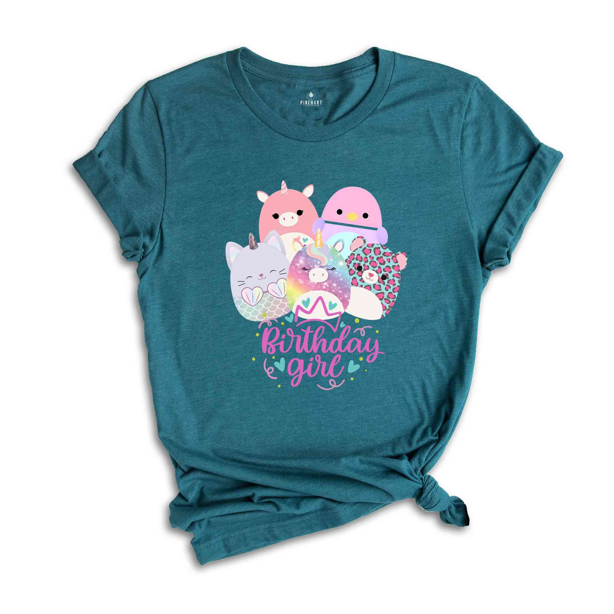 Birthday Squish Shirt, Cute Teenage Birthday, Birthday Girl Gift , 10Th Birthday, Squish Squad Shirt, Cute Squishmallow Shirt