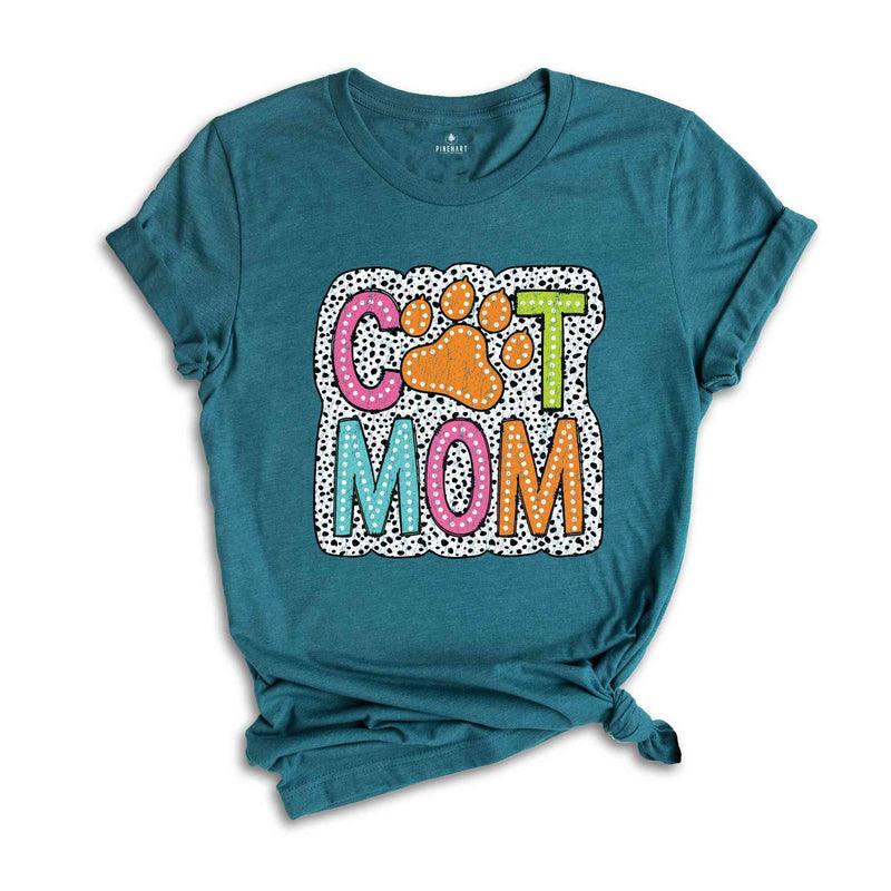 Cat Mom Shirt, Proud Kitty Mama Shirt, Kitty Mom Shirt, Cute Cat Mom Shirt, Gift For Mother, Shirt Gift For Cat Mom, Cat Mom T-Shirt