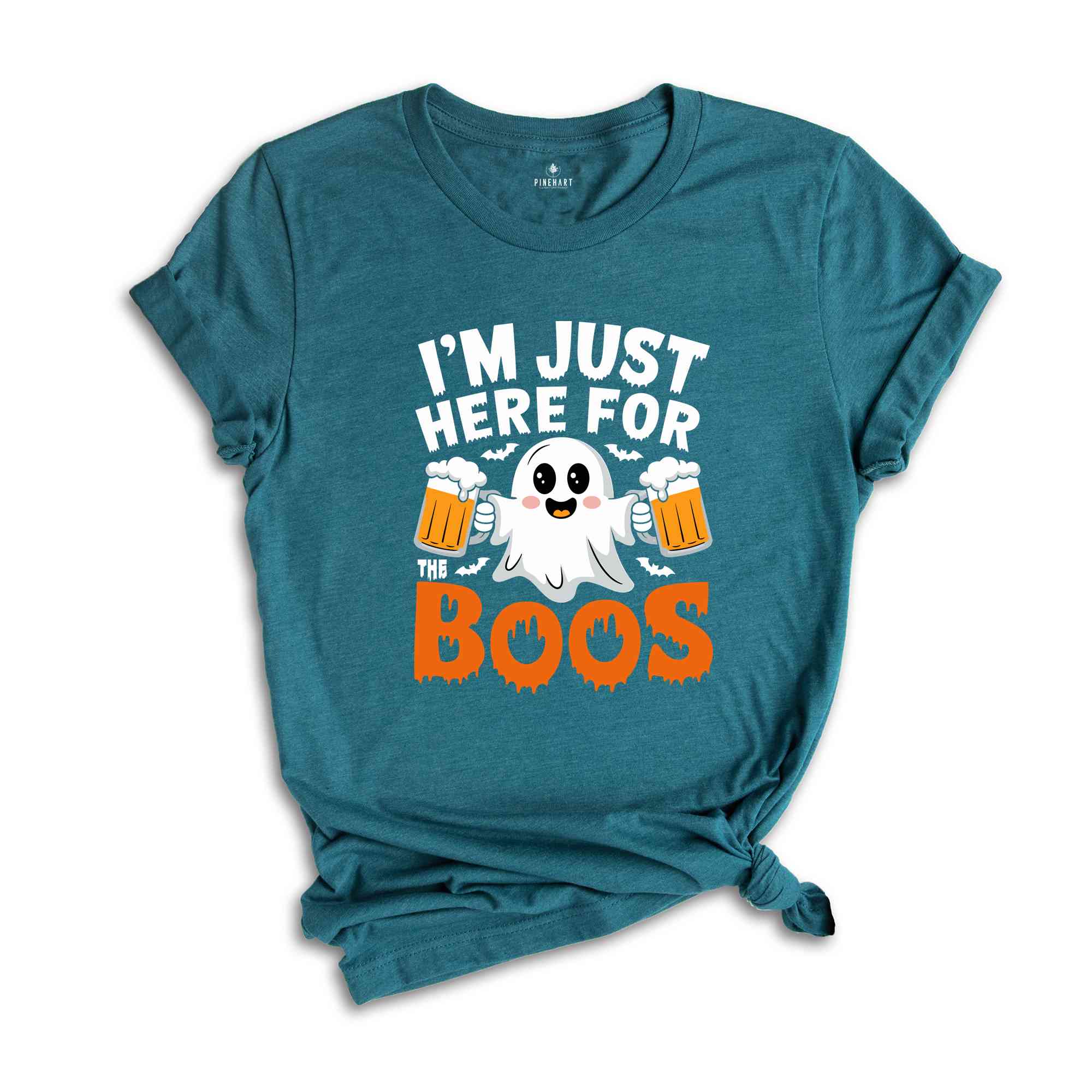 I'm Just Here for the Boos Shirt, Funny Halloween Ghost Shirt, Beer Lover Tee, Drinking Ghost, Halloween Party, Funny ghost Shirt