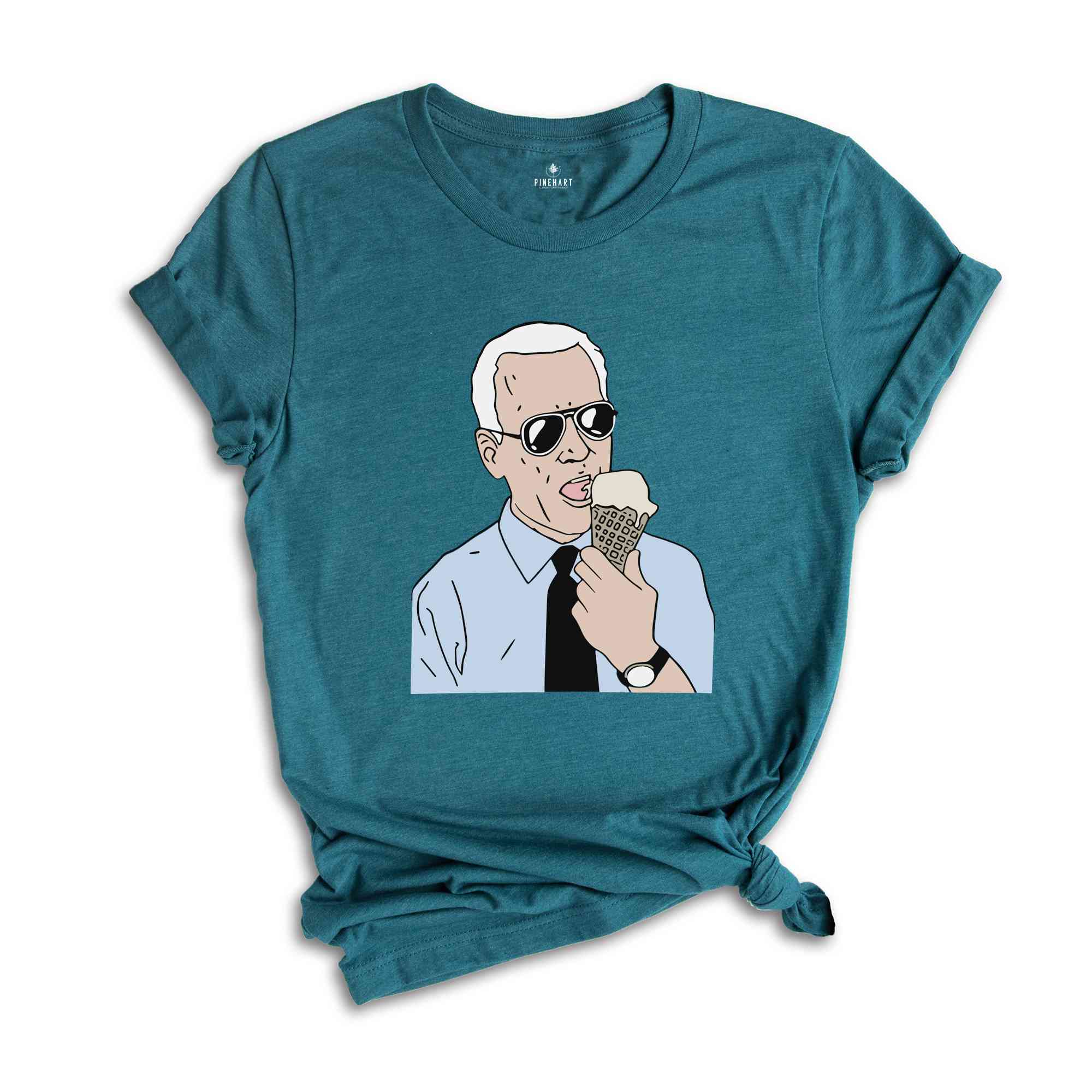 Joe Biden Eating Ice Cream T-Shirt, Biden Shirt, Political Tee, Ice Cream Tee, Joe Biden Conservative Shirt