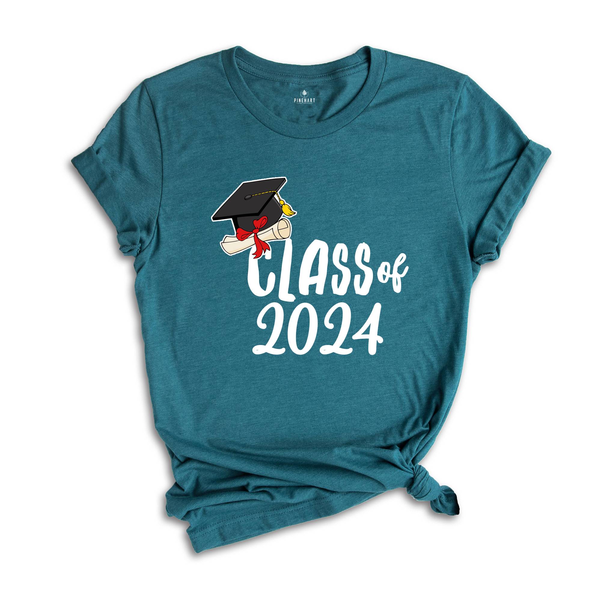 Class of 2024 T-shirt, Graduation 2024 Shirt, Grad Of 2024 Matching Gift, Back To School Shirt, High School Tee