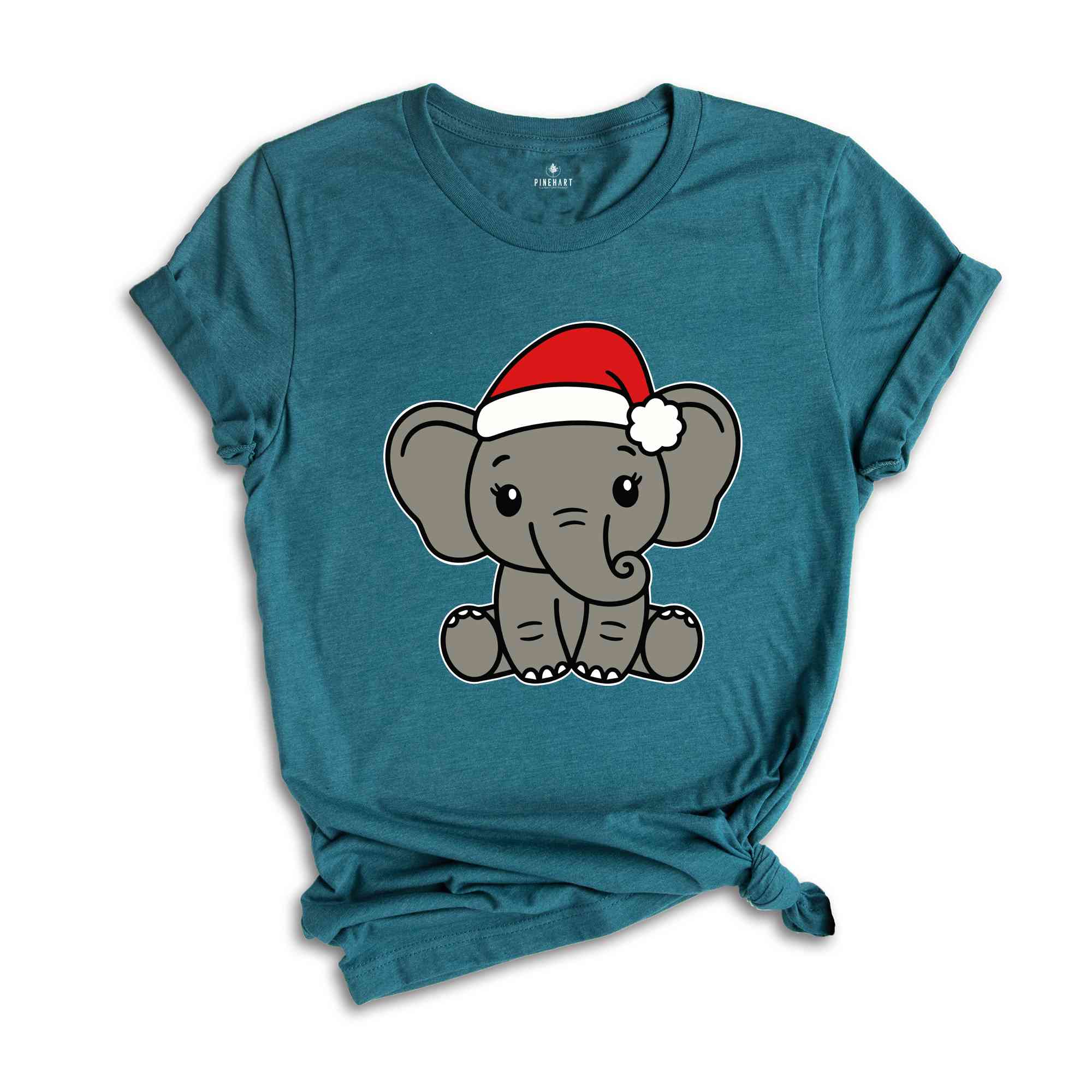 Christmas Animal Tee, Christmas Elephant, Funny Animal Shirt, Elephant Tee, Christmas Gift, Christmas Pajama, Funny Christmas Tee