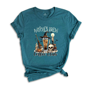 Witches Brew Coffee Club Shirt, Halloween Shirt, Spooky Pumpkin Shirt, Halloween Party Shirt, Halloween Party