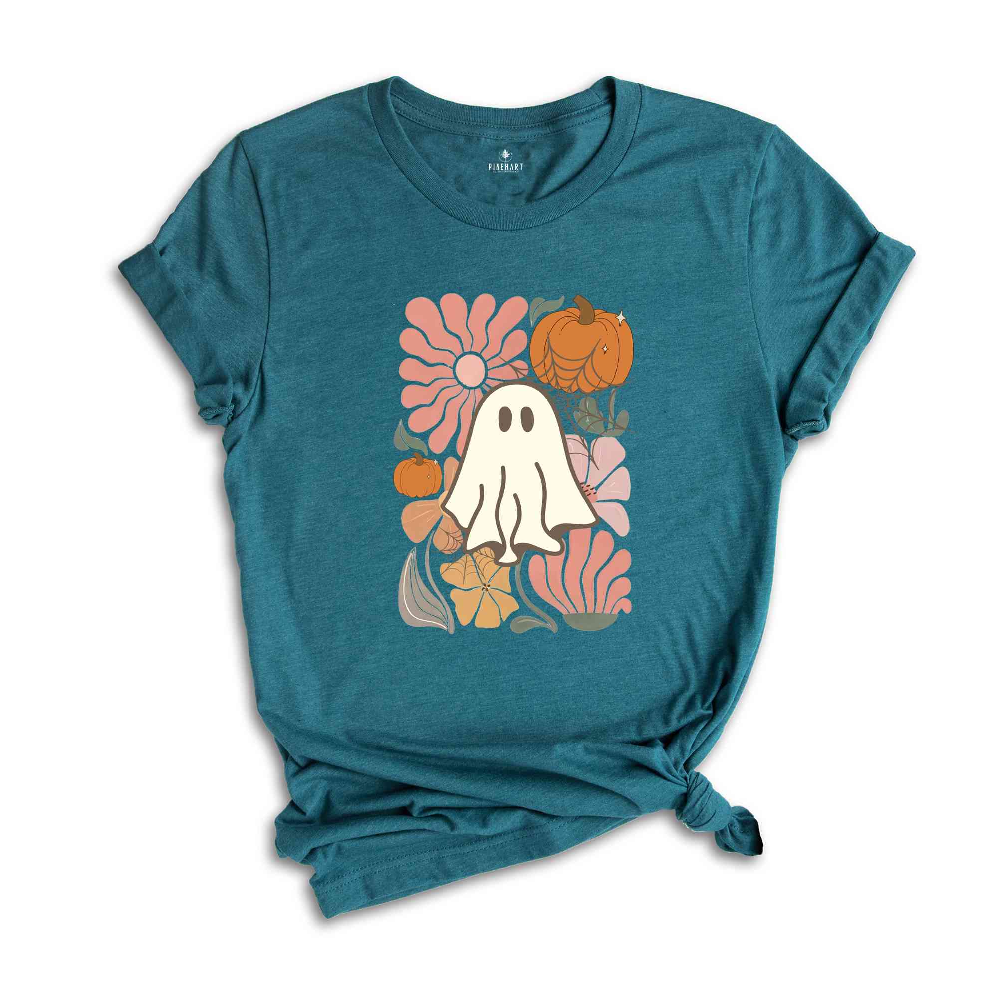 Ghost Pumpkin T-Shirt, Ghost Shirt, Fall Shirt, Spooky Season Shirt, Halloween Tee, Pumpkin Shirt, Halloween Ghost Shirt