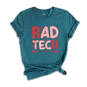 RAD Tech Valentine's Day Shirt,Radiology Department V-day Hearts Work Tshirt,Xray Tech Gifts,RAD Tech Gift,Radiology Tech Group Tees