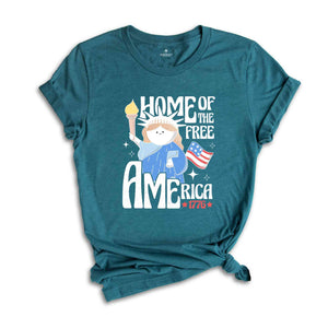 Home Of The Free America, Retro America Shirt, 4th Of July Shirt, Patriotic Shirt, Memorial Day Shirt, Republican Shirt, 1776 America